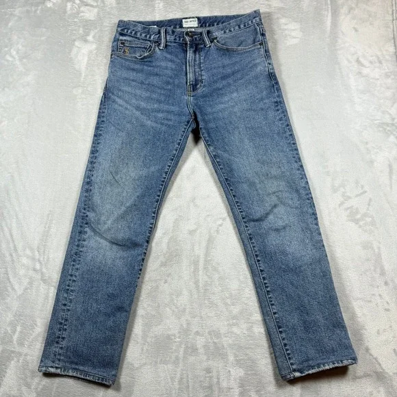 Todd Snyder Jeans Mens 28x32 (28x25) Blue Denim Straight Stretch 5 Pocket NYC